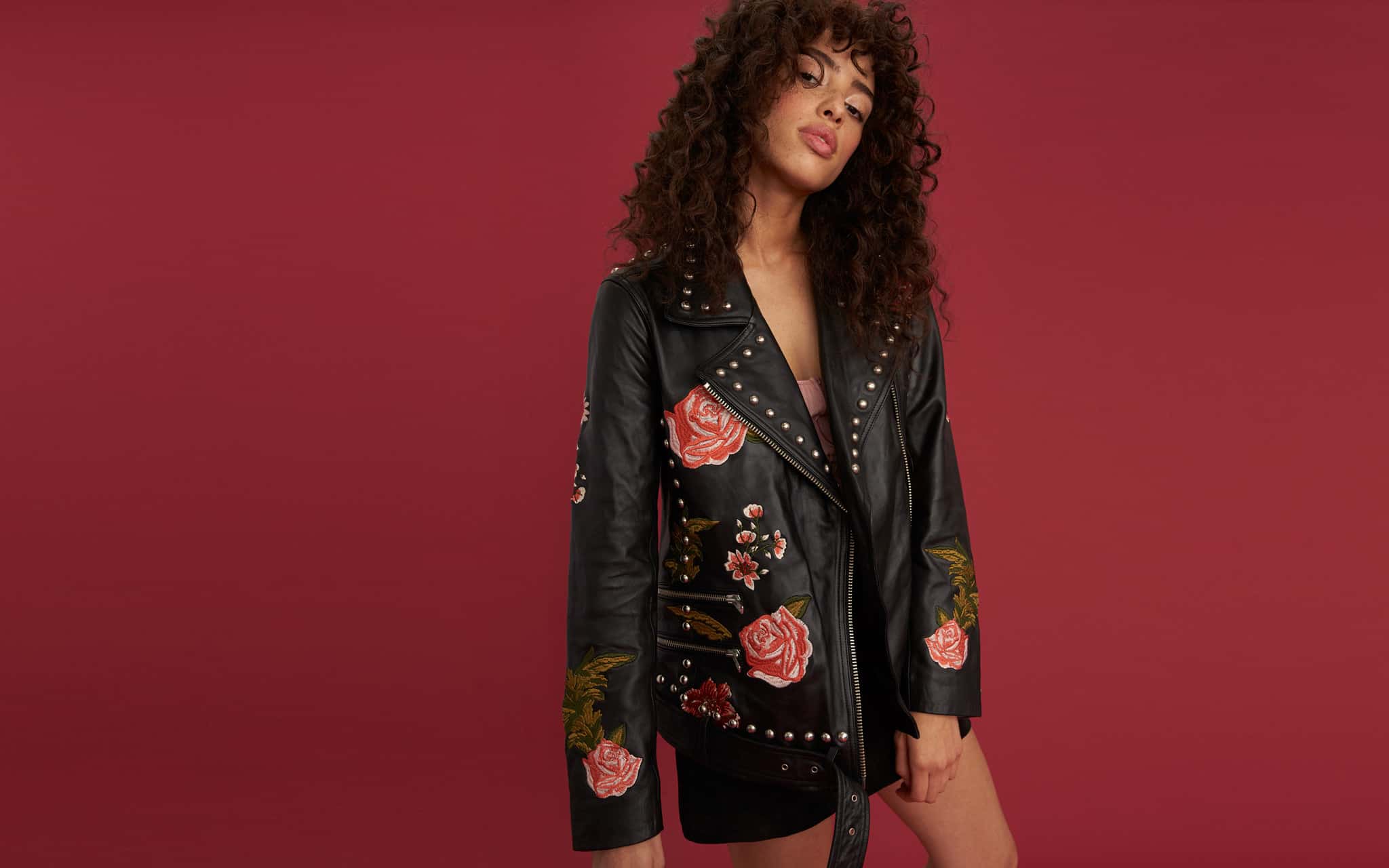 embroidered clothes trend - embroidered jacket