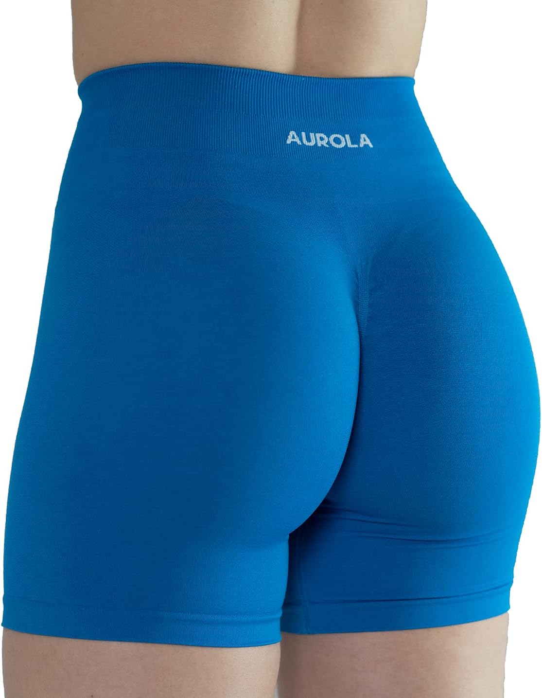 AUROLA Intensify Workout Shorts for Women Seamless Scrunch Short Gym Yoga Running Sport Active Exercise Fitness Shorts Black