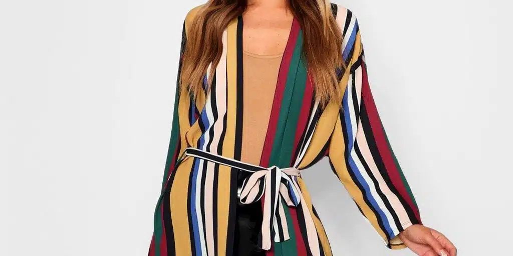 Striped kimono
