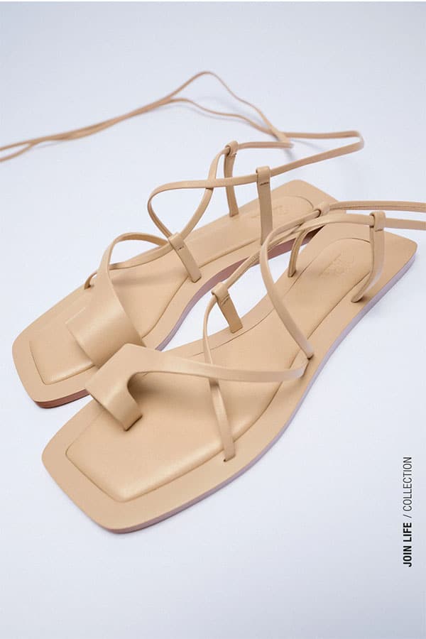 Strappy sandals for summer from Zara.